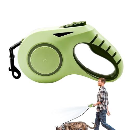 Hundetrainingsseil,20ft Trainingsseil für große Hunde | Teleskopisches, leuchtendes, hundesicheres Seil mit LED-Frontlicht und automatischer Aufwicklung Weiting von weiting