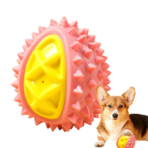 weiting Durian Hundespielzeug - Kauspielzeug für Hunde in Durianform,Langlebiges Hundespielzeug für Aggressive Kauer, Haustierspielzeug zur Unterhaltung, zum interaktiven Spielen und zum Trainieren von weiting