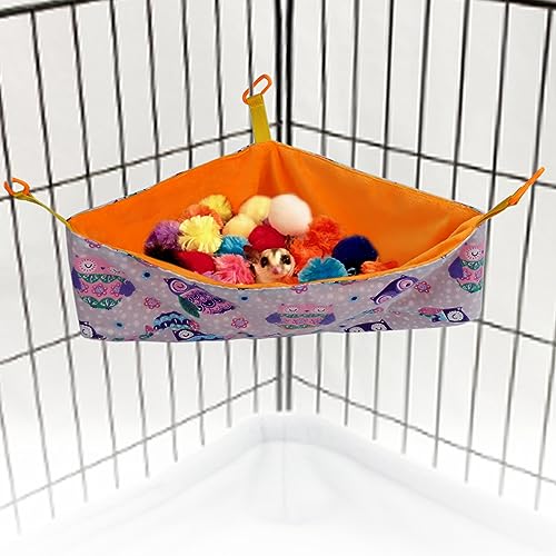 Welsoon Sugar Glider Spielzeugkiste - Hängende Hängematte für Käfig, Zubehör, Kleintier-Grabbox von welsoon