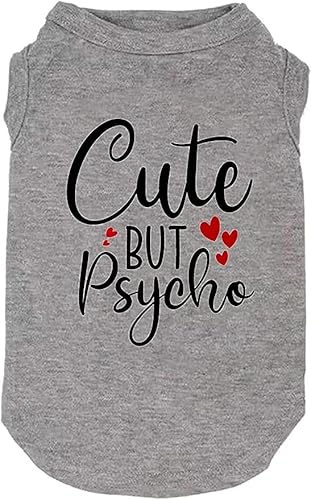 Hundekleidung für Welpen, weich und leicht, für kleine und große Hunde, mit Aufschrift "Bitches Love Me", Größe XS, SG-Grau 01 von weokwock