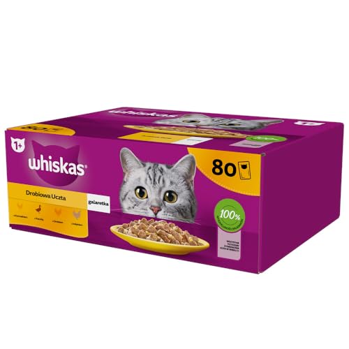 Katzenfutter WHISKAS Soßenfutter Gelee Mix 80x85g Katzenfutter WHISKAS Soßenfutter Gelee Mix 80x85g von whiskas