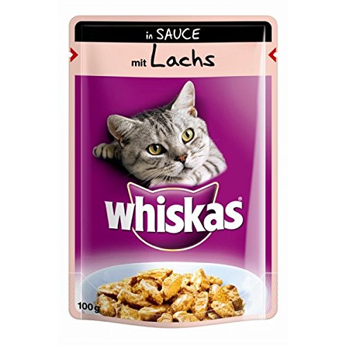 Mars Katze Whiskas mit Lachs in Sauce 100g (Menge: 24 je Bestelleinheit) von whiskas