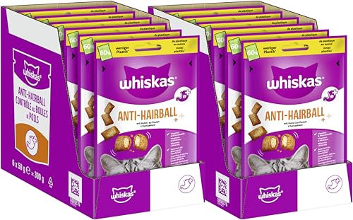 WHISKAS® Anti-Hairball Portionsbeutel mit Huhn 2 x 6 x 50g von whiskas