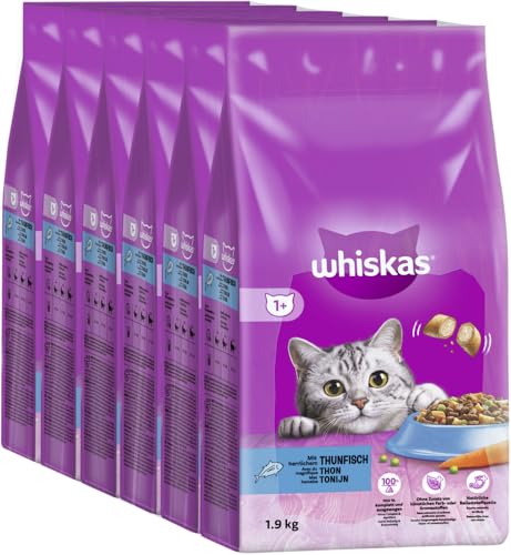 WHISKAS® Beutel 1+ mit Thunfisch 6 x 1,9kg von whiskas