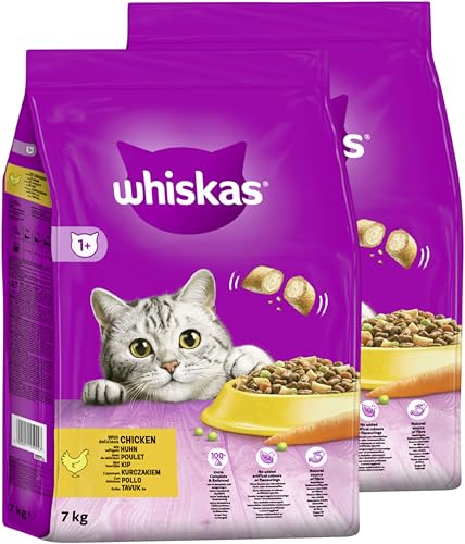 WHISKAS® Beutel Trocken 1+ Huhn 2 x 7kg von whiskas