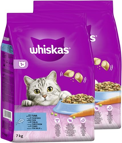 WHISKAS® Beutel Trocken 1+ mit Thunfisch 2 x 7kg von whiskas
