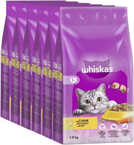 WHISKAS Beutel 1+ mit Huhn 6 x 1,9kg von whiskas