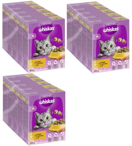 whiskas BEUTEL KATZENFUTTER TROCKENFUTTER (3X5X800G HUHN 7+) von whiskas