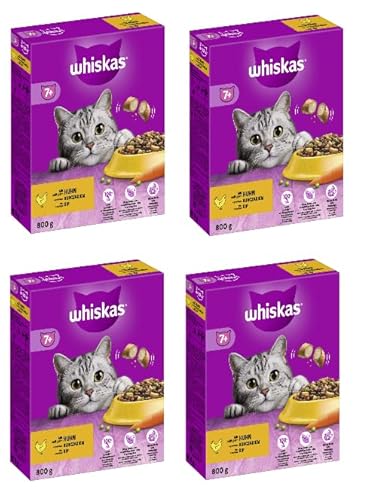 WHISKAS Karton 7+ mit Huhn 4 x 800g von whiskas