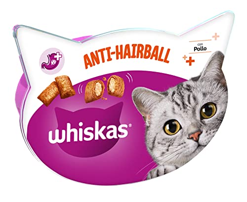 Whiskas Anti-Hairball Katzensnack, 8 Packungen (8 x 60 g) von whiskas