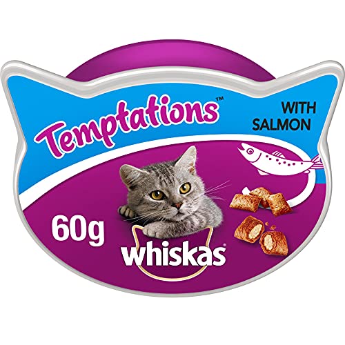 Whiskas Knusper-Taschen mit Lachs, Katzenfutter - 8 x 60g Whiskas Knusper-Taschen mit Lachs, Katzenfutter - 8 x 60g von whiskas