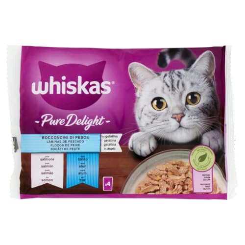 Whiskas Nassfutter für Erwachsene Katzen Auswahl Fisch 4x85g Whiskas Nassfutter für Erwachsene Katzen Auswahl Fisch 4x85g von whiskas