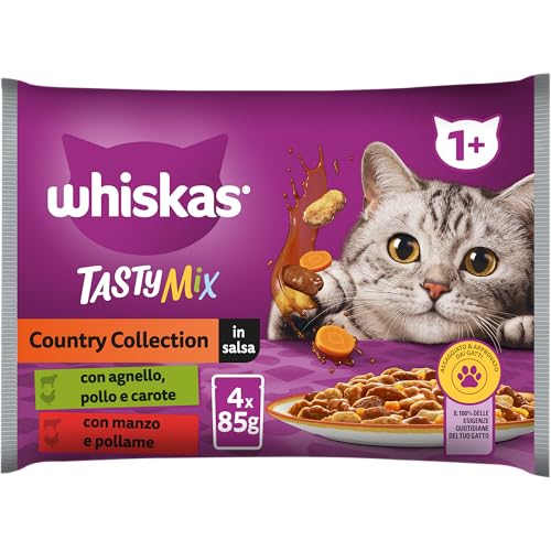 Whiskas Nassfutter für Katzen, Kollektion Country in Soße, 13 x 4 x 85 g von whiskas