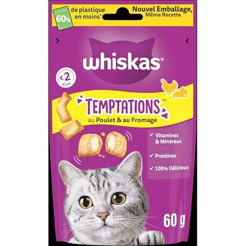 Whiskas Temptations mit Huhn und Käse, 60 g von whiskas