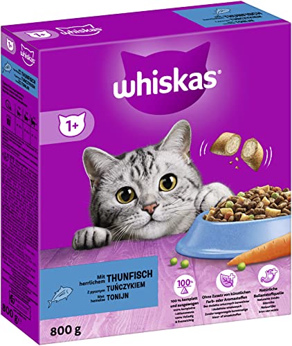 Whiskas Trockenfutter 1+, mit Thunfisch, 800 g Whiskas Trockenfutter 1+, mit Thunfisch, 800 g von whiskas