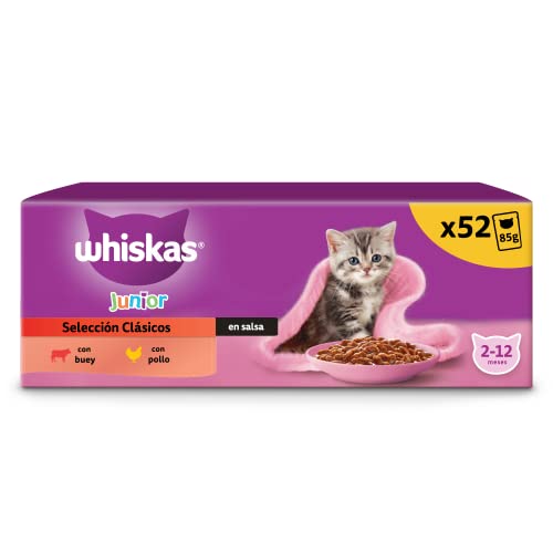 whiskas Nassfutter für Katzen, Junior Classic, 13 x 4 x 85 g whiskas Nassfutter für Katzen, Junior Classic, 13 x 4 x 85 g von whiskas