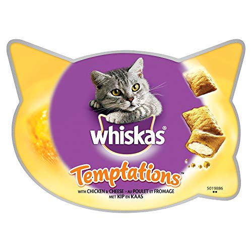 Temptations Awards für Katzen, 60 g, Hühnchengeschmack, [8er-Pack] von whiskas