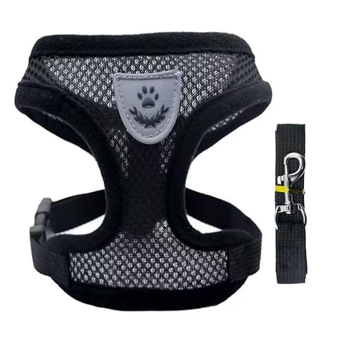 wilcractk Katzengeschirr Ausbruchsicher mit Leine für Katzen, Atmungsaktives Polyester Brustgeschirr Set, Reflektierend & Verstellbar Katzengeschirr mit Leine für Outdoor, Schwarz Größe S wilcractk Katzengeschirr Ausbruchsicher mit Leine für Katzen, Atmungsaktives Polyester Brustgeschirr Set, Reflektierend & Verstellbar Katzengeschirr mit Leine für Outdoor, Schwarz Größe S von wilcractk