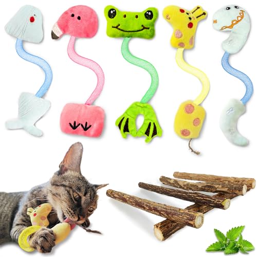 winbarry Katzenspielzeug,Katzenminze, Matatabi Stick Katze, Katzenminze Spielzeug Kissen, Interaktives Katzenspielzeug Spielzeug für Katzen und Kätzchen Spielzeug ﻿ von winbarry