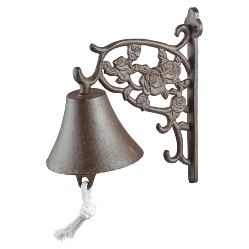 windschief-living Nostalgische Türglocke, Türklopfer Rosen aus Gusseisen, schwere Qualität windschief-living Nostalgische Türglocke, Türklopfer Rosen aus Gusseisen, schwere Qualität von windschief-living