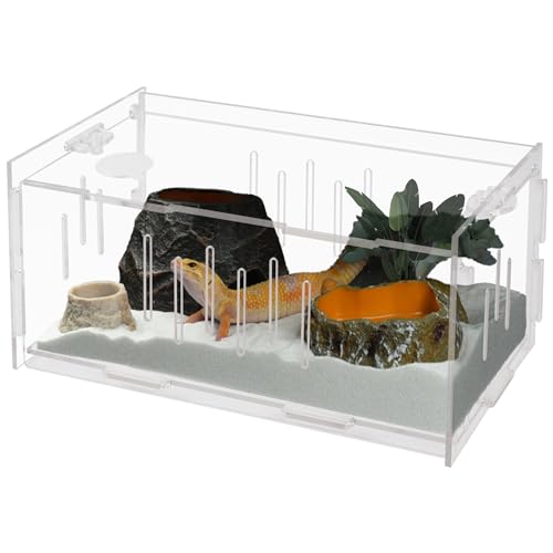winemana Kleines Terrariumgehäuse für Reptilien, springende Spinnen, 20,3 x 10,2 x 10,2 cm, Acryl, transparent, Mini-Futtertank, Mikro-Habitat-Box für Vogelspinnen, Isopoden, Rotaugen, Wirbellose winemana Kleines Terrariumgehäuse für Reptilien, springende Spinnen, 20,3 x 10,2 x 10,2 cm, Acryl, transparent, Mini-Futtertank, Mikro-Habitat-Box für Vogelspinnen, Isopoden, Rotaugen, Wirbellose von winemana