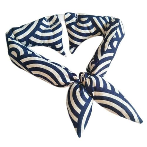 Exquisiter Haustier-Schal, Haustier-Schal, klassischer japanischer Stil, bedruckt, warm, modisch, auffällig, Haustierschal, einzigartig, gemustert, Weiß + Blau, Größe M von wirlsweal