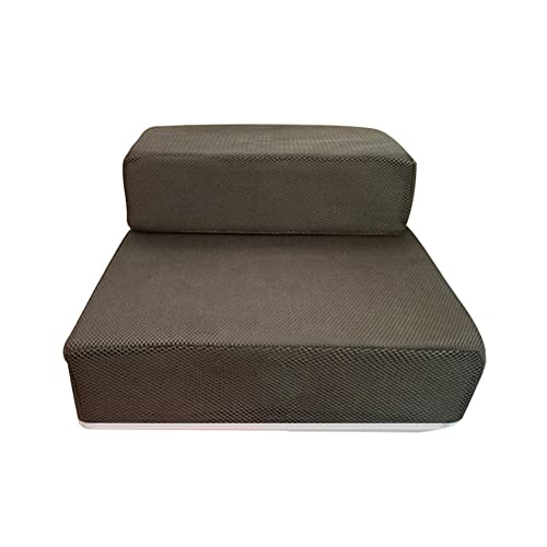 wirlsweal Hundetreppe für kleine Hunde, 2 Stufen, zusammenklappbar, tragbar, rutschfest, Haustiertreppe für hohe Betten, Hundestufen für Hunde zum Betreten von Bett, Couch, Sofa Leichter Kaffee wirlsweal Hundetreppe für kleine Hunde, 2 Stufen, zusammenklappbar, tragbar, rutschfest, Haustiertreppe für hohe Betten, Hundestufen für Hunde zum Betreten von Bett, Couch, Sofa Leichter Kaffee von wirlsweal