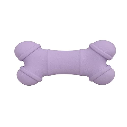 wirlsweal Dog Dental Chew Toy Interactive Durable Pet for Dogs Teeth Cleaning Stress Relief Massage Gum Energy Release Non-toxic Rubber Bone Fun Purple 1 von wirlsweal