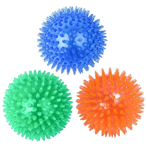 wirlsweal Dog Squeaky Toy 3pcs Pet Toy Interactive Teeth Cleaning Dog Ball Toys Soft Anxiety-reducing Pet Chew Toy Pet Supplies Dog Chew Toy 3pcs von wirlsweal