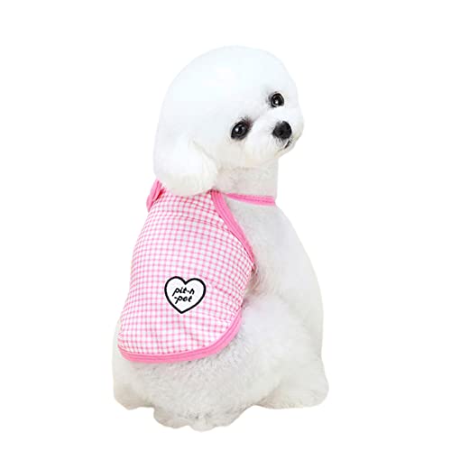 wirlsweal Hundekleidungskostüme Jacke kleine Hunde Weste weich für den Frühling Rosa XS von wirlsweal