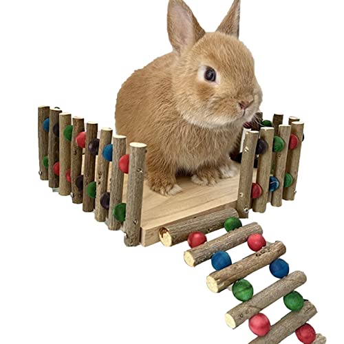 wirlsweal Kaninchenspielzeug Beiß-Übungstraining, zwei Schichten, Kleintier-Auflage, Spielzeug, Hamster-Spielzeug S von wirlsweal