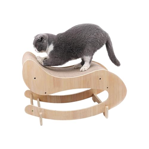 Kratzbett Für Kätzchen, Schaukelbett Für Katzen, Katzenkratzstuhl, Katzenkratzbrett aus Wellpappe Für Innenbereich, Spielzeug Für Andere Kleine Haustiere - 54 x 27 x 30 cm Kratzbett Für Kätzchen, Schaukelbett Für Katzen, Katzenkratzstuhl, Katzenkratzbrett aus Wellpappe Für Innenbereich, Spielzeug Für Andere Kleine Haustiere - 54 x 27 x 30 cm von wiroouia