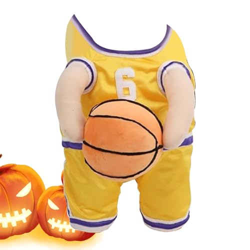 wiroouia Basketball-Spieler-Haustierkostüm, Hunde-Basketball-Kleidung,Hund hält Basketballkleidung mit Ball | Atmungsaktive große Katze mit Basketball-Kleidung für Halloween-Cosplay wiroouia Basketball-Spieler-Haustierkostüm, Hunde-Basketball-Kleidung,Hund hält Basketballkleidung mit Ball | Atmungsaktive große Katze mit Basketball-Kleidung für Halloween-Cosplay von wiroouia