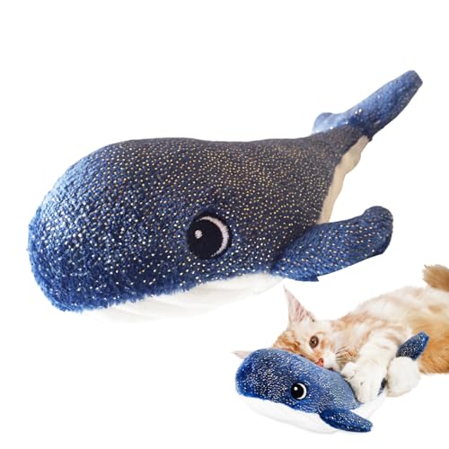 wiroouia Elektronisches Plüsch -Katzenspielzeug, elektronisches Katzenspielzeug, Wiggle Fish Cat Toys Auto Simulationsfloppy Wal, Lange Akkulaufzeit lustige Haustier liefert interaktives Design für wiroouia Elektronisches Plüsch -Katzenspielzeug, elektronisches Katzenspielzeug, Wiggle Fish Cat Toys Auto Simulationsfloppy Wal, Lange Akkulaufzeit lustige Haustier liefert interaktives Design für von wiroouia