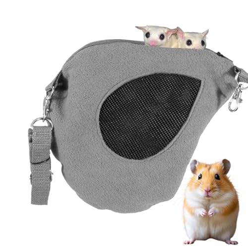 wiroouia Haustiertrage Rucksack | Tragbarer Hamster Rucksack Outdoor,Kleintier Transporttasche Atmungsaktiv Tierbedarf Für Unterwegs Alltag Camping Übernachtung Auto Flughafen Krankenhaus Sport Rad von wiroouia