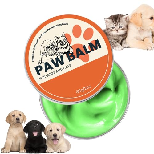 wiroouia Hundepfotencreme, Nasen- und Pfotenbalsam für Hunde, Pfoten-Feuchtigkeitsbalsam, Effektiver organischer, feuchtigkeitsspendender Nasen- und Pfotenbalsam für Hunde, der trockene, rissige und wiroouia Hundepfotencreme, Nasen- und Pfotenbalsam für Hunde, Pfoten-Feuchtigkeitsbalsam, Effektiver organischer, feuchtigkeitsspendender Nasen- und Pfotenbalsam für Hunde, der trockene, rissige und von wiroouia