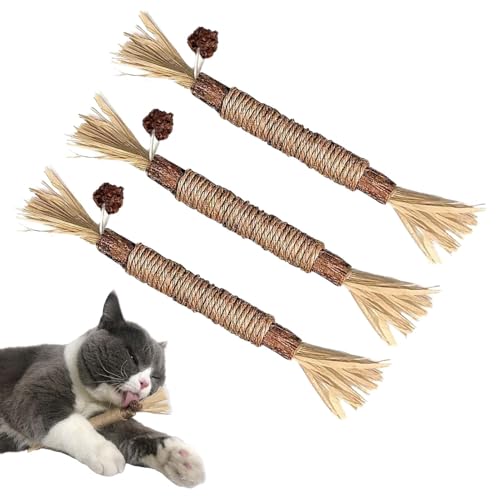 wiroouia Silvervine Kauspielzeug für Katzen, Silvervine Sticks für Katzen,Natürliches Katzenminze-Kauspielzeug für Katzen - Silvervine-Katzenspielzeug, natürliche Silvervine-Sticks für Katzen, wiroouia Silvervine Kauspielzeug für Katzen, Silvervine Sticks für Katzen,Natürliches Katzenminze-Kauspielzeug für Katzen - Silvervine-Katzenspielzeug, natürliche Silvervine-Sticks für Katzen, von wiroouia