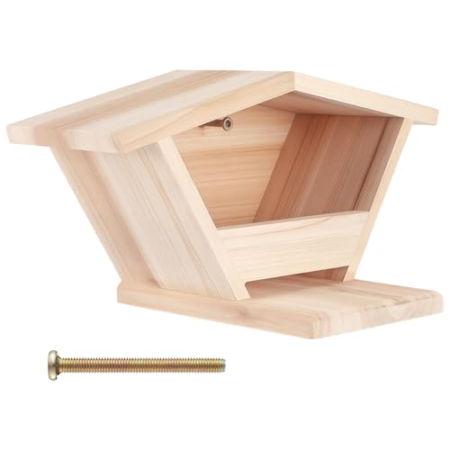 Regendicht Vogelhaus Hängende Holz Nistkasten für Außen Schrägdach Einfache Installation Trauertaube Lebensraum Garten Dekor Regendicht Vogelhaus Hängende Holz Nistkasten für Außen Schrägdach Einfache Installation Trauertaube Lebensraum Garten Dekor von wkao