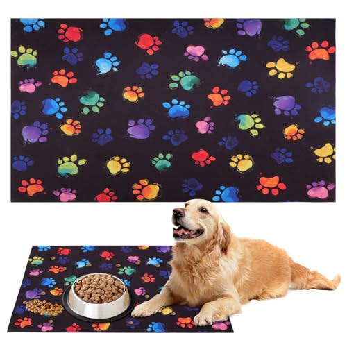 wocpvm Futternapf unterlage Katze 50 x 30 cm rutschfest napfunterlage Hund Waschbar Katzen napfunterlage futternapf unterlage futterunterlage Katze wocpvm Futternapf unterlage Katze 50 x 30 cm rutschfest napfunterlage Hund Waschbar Katzen napfunterlage futternapf unterlage futterunterlage Katze von wocpvm