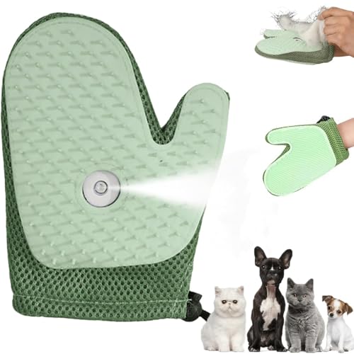 Haustierpflege-Sprühhandschuhe, Haustier-All-in-One-Pflege-Sprühhandschuhe, Multifunktions-Haarentfernungsbürste mit antistatischem Silikonkopf, Tierhaarentfernung auf Möbeln, Sofa, Kleidung(Green) Haustierpflege-Sprühhandschuhe, Haustier-All-in-One-Pflege-Sprühhandschuhe, Multifunktions-Haarentfernungsbürste mit antistatischem Silikonkopf, Tierhaarentfernung auf Möbeln, Sofa, Kleidung(Green) von wodjcks
