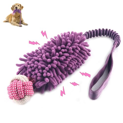 Hundespielzeug mit Quietschspielzeug, Plüsch-Hundespielzeug mit Seilen, Knoten für Spaß und Zahnreinigung, Tauziehspielzeug, Kauspielzeug für Welpen, Seilspielzeug für das Training kleiner, großer Hundespielzeug mit Quietschspielzeug, Plüsch-Hundespielzeug mit Seilen, Knoten für Spaß und Zahnreinigung, Tauziehspielzeug, Kauspielzeug für Welpen, Seilspielzeug für das Training kleiner, großer von wodoca