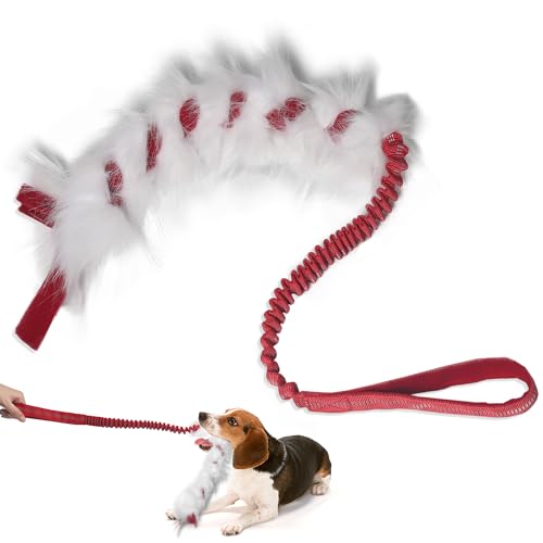 wodoca Weihnachts-Hundespielzeug, Seilspielzeug, Haustier, Welpen, aggressives Kauspielzeug, leicht zu greifen, ideal für das Training für Welpen, mittlere Hunde, handgefertigt (rot) von wodoca
