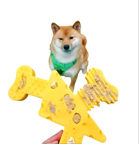 woffcrude Hundespielzeug kauknochen groß zahnpflege Spielzeug unzerstörbar Anti schling napf denkspiele für Hunde schlingnapf Slow Feeder kaukäse für Hunde von woffcrude