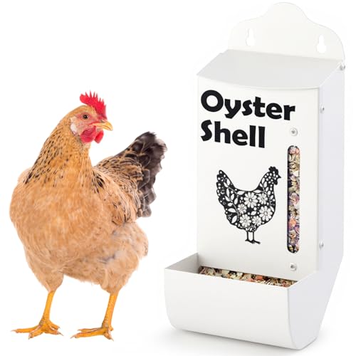 CluckRoots Futterspender für Hühner-Austernschalen, kein Verschütten, wetterfest, robustes Design, abziehbarer Metallspender mit Sichtfenster, unverzichtbares Stallzubehör für vielbeschäftigte Halter CluckRoots Futterspender für Hühner-Austernschalen, kein Verschütten, wetterfest, robustes Design, abziehbarer Metallspender mit Sichtfenster, unverzichtbares Stallzubehör für vielbeschäftigte Halter von woobud