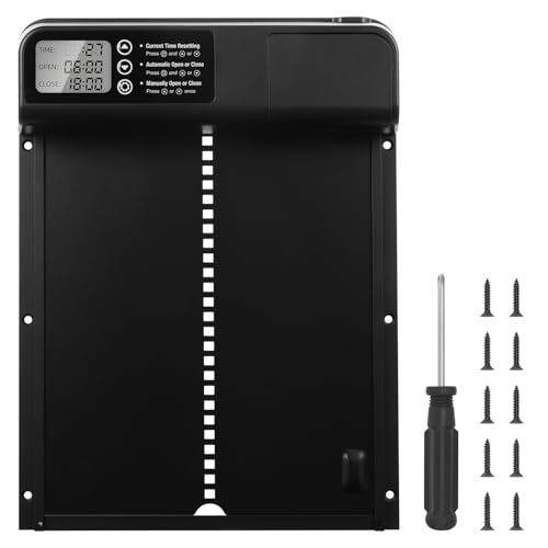 Aluminum Automatische Hühnerklappe Batterie, wowspeed Hühnerklappe Automatisch mit Wasserdicht Großes Display, Timer, Intelligenter Einklemmschutz, Hühnerklappe Automatisch Hühnertür Aluminum Automatische Hühnerklappe Batterie, wowspeed Hühnerklappe Automatisch mit Wasserdicht Großes Display, Timer, Intelligenter Einklemmschutz, Hühnerklappe Automatisch Hühnertür von wowspeed