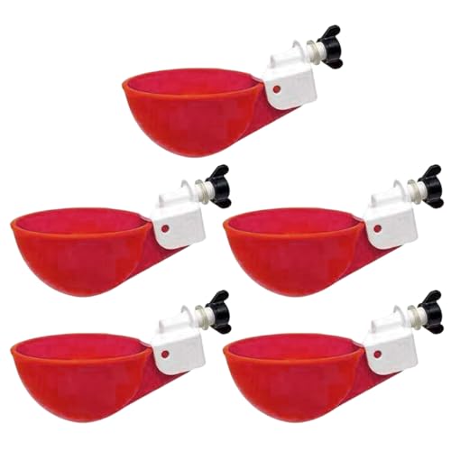 5 Stück Tränke für Hühner, automatische Tränke für Huhn, Pipette, für Werkzeuge, Vogelfutterstation für Hühnerpapageien 5 Stück Tränke für Hühner, automatische Tränke für Huhn, Pipette, für Werkzeuge, Vogelfutterstation für Hühnerpapageien von woyufen