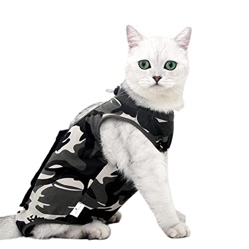 Chirurgischer Overall für Katzen – Kitten Onesie, chirurgische Erholung für Katzen – Cat Body für Wunden gegen Lecken, Alternative zum elektronischen Halsband atmungsaktiv Chirurgischer Overall für Katzen – Kitten Onesie, chirurgische Erholung für Katzen – Cat Body für Wunden gegen Lecken, Alternative zum elektronischen Halsband atmungsaktiv von woyufen