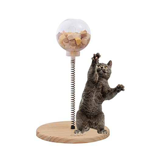 Katzenspielzeug, interaktives Katzenspielzeug, Katzenspielzeug für Innenkatzen, interaktiver Ball, Becher, Leckerli-Spielzeug, langsames Füttern, auslaufender Spender von woyufen
