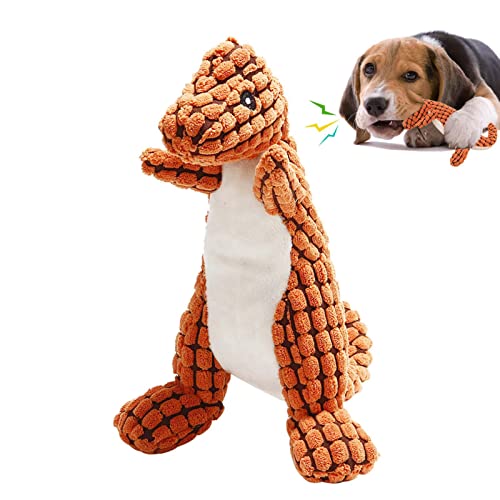 Plüsch-Dinosaurier-Hundespielzeug | niedliches interaktives Hundespielzeug – Füllung Plüsch Hund weiches Quietschspielzeug, robustes Hundespielzeug für aggressive Kauer, große Rassen Plüsch-Dinosaurier-Hundespielzeug | niedliches interaktives Hundespielzeug – Füllung Plüsch Hund weiches Quietschspielzeug, robustes Hundespielzeug für aggressive Kauer, große Rassen von woyufen
