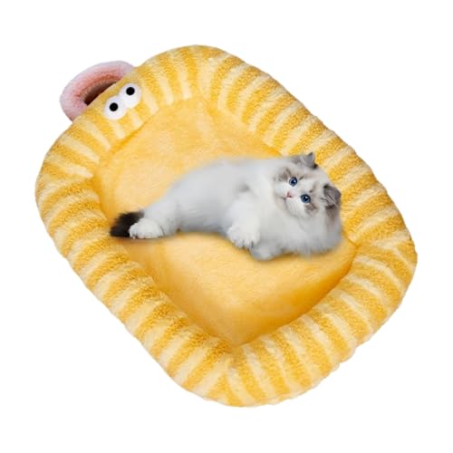 wqibq Große Katzenbetten | Wärmendes Katzen Sofa Hundebett Für Hunde | Große Schlafmatte Nest Für Herbst Winter Haustier Welpen Kitten | Indoor Outdoor Schlafplatz Zuhause Deko Wohnzimmer Schlafzimmer von wqibq